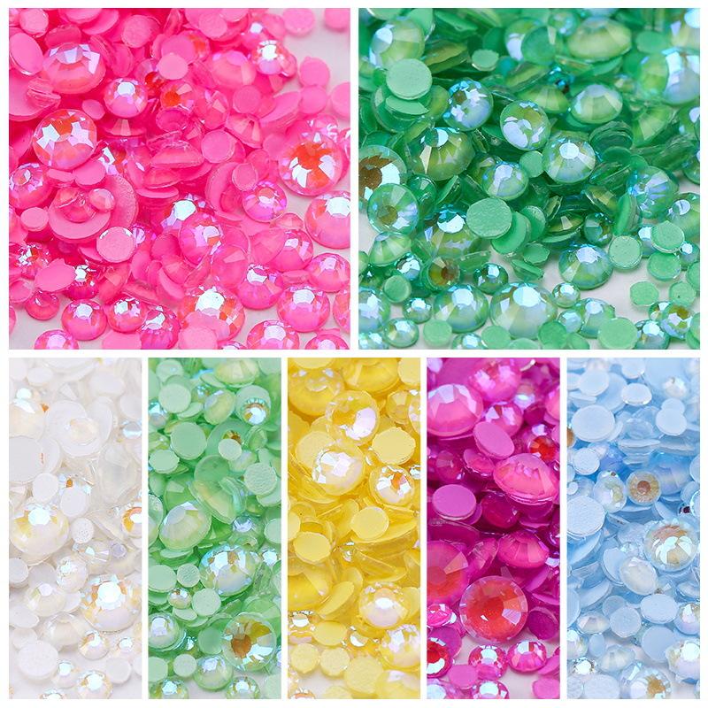 Hot-Selling Halloween Manicure Sticker Diamond Luminous Drill Ss6-Ss20 Multi-Size Mixed Fluorescent Drill