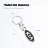 SLRB3 KIA Logo Metal Car Keychain - Stylish Auto Key Ring For KIA K3 Sportage Carnival K5 Seltos Pegas KX1 EV5 Sonet EV6 K4 EV3 Ceed