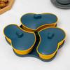 with Cover Dried Nuts Serving Tray 3-Compartment Candy Box Snack Storage Tray  Treat guests