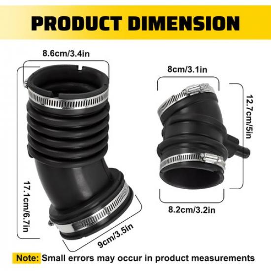 17881-621501 Engine Air Intake Hose Fits 1999-2000 Toyota 4Runner 3.4L 2.7L 2Pcs