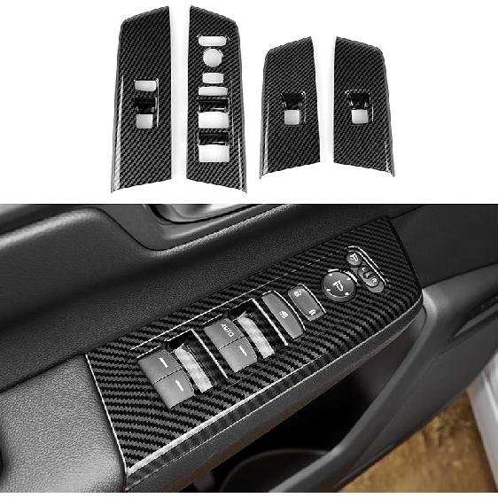 Car Inner Door Handle Armrest Cover Decals for Honda CR-V  2024 Accessories CRV ABS Carbon Fiber Interior Stickers