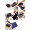 [Pelle Morbida] Tri-fold Wallet Genuine Leather Barca Embossed Leather PMO-BA319 Men's Navy PM-BA319-NV