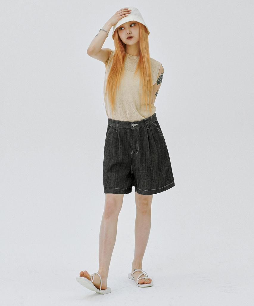 PANDORAFIT [Shorts] Pintuck Jeans