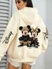 Disney Mickey Minnie Γραφικό Φούτερ Γυναικείο Ανδρικό Oversized Casual Πουλόβερ Φούτερ Streetwear Μπουφάν Άνοιξη Φθινόπωρο Μόδα Τοπ