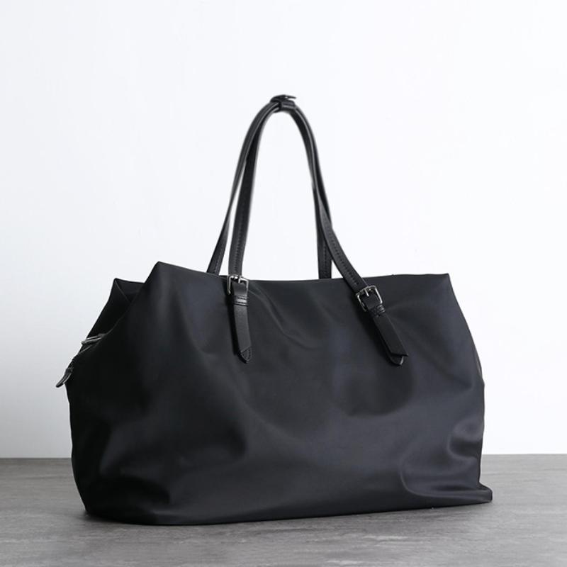 

Black Waterproof Nyl Gym Bag Large Capacity Travel Tote Bag For Men Women Versatile Handheld Shlouder Bag Yoga Bag Laptop Bag 42x20x27cm чёрный