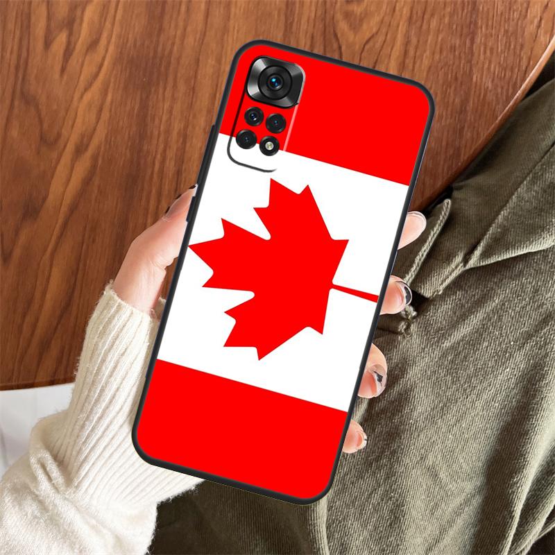Canada Canadian Flag Case For Xiaomi Redmi Note 14 13 12 11 10 9 15 Pro Plus Redmi 15 15C 13 10C 12C 13C 14C Cover
