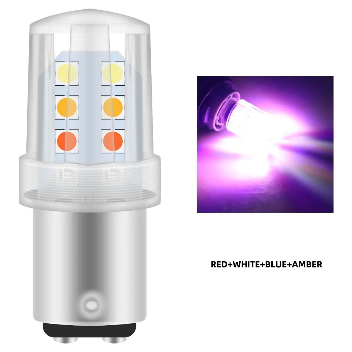 

10pcs Motorcycle Strobe Tail Light 1157 Stop Brake Lamp 16SMD Flashing Warning Light for Scooter Motorcycle Accessorie 12V