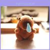 Chaveiro de Pelúcia Capivara Super Macio Enchimento de Algodão PP Brinquedo Enchido Clipe de Bolsa Para Crianças Meninas Adolescentes Decoração de Viagem