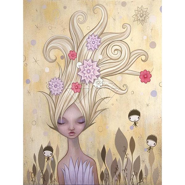 5D DIY Diamond Painting Kit Fresh Comic Beauty  Art Diamond Embroidery Rhinestones Decorations for Home