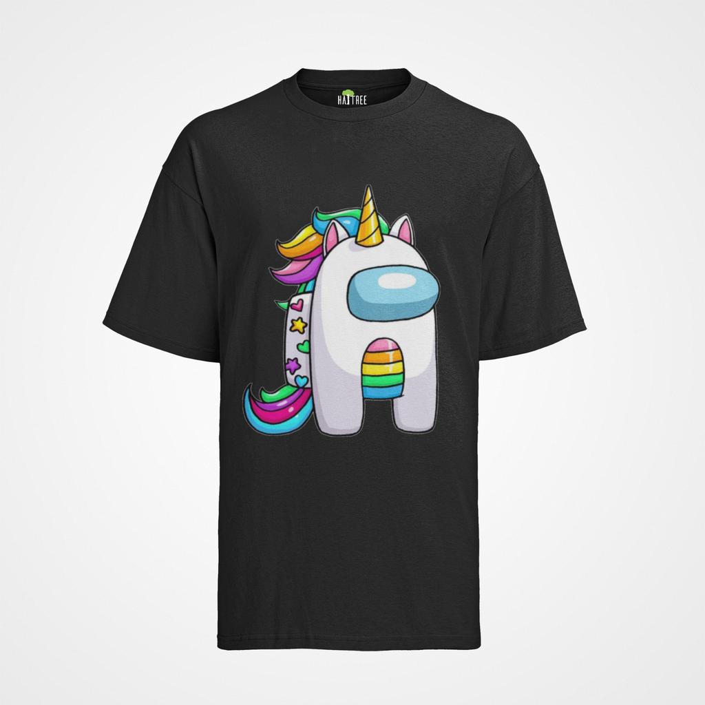 Bio Herren T-Shirt Mens Womens Tees Top Among US Game App Einhorn AmongUS Gaming Spiel Gamer