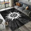 3D SPN Supernatural Sign Dean Sam Carpet Rug for Living Room Bedroom Home Sofa Decoration,Kids Play Area Rug Non-slip Floor Mat