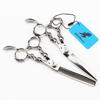 Lhg-18 Silver 6.0 Inch 440C Special-Shaped, Hair Scissors, Hair Scissors, Flat Scissors, Bangs Scissors