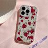 Strawberry Full Screen Y2k Phone Case For iPhone 16 15 14 13 12 11 Pro Max 7 8 Plus XR XS Max Shockproof Transparent Back Cover