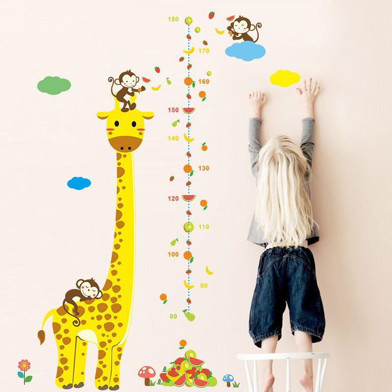 

Vibrant Growth Height Chart Removable Wall Decal For Kids And Baby Room Decor D