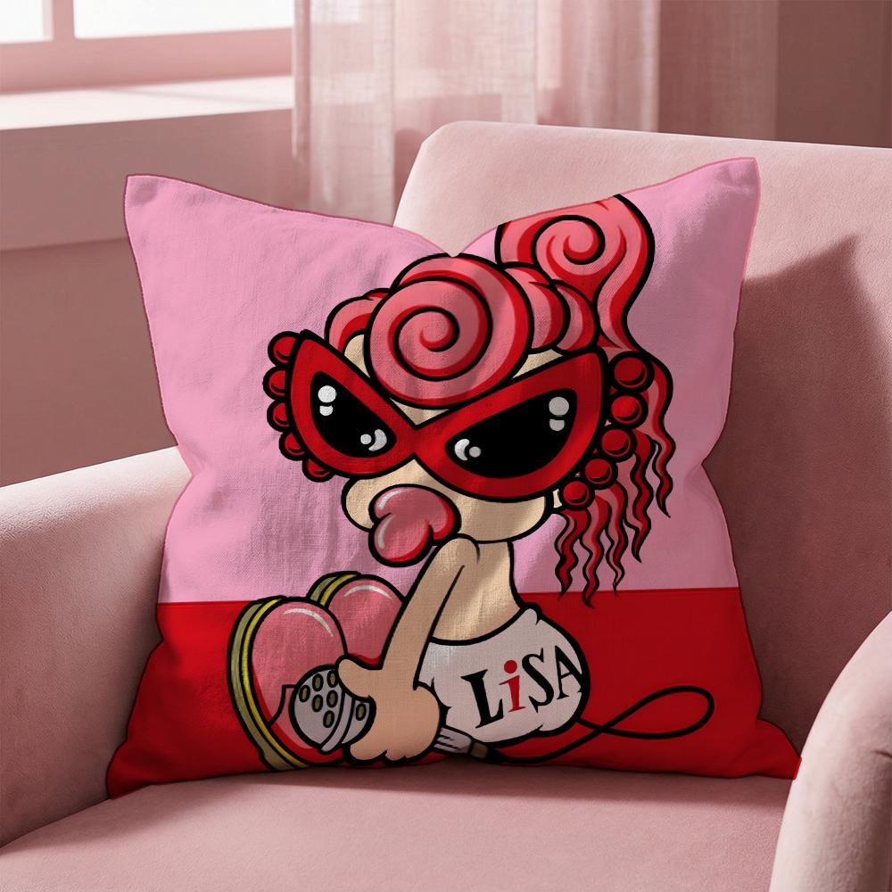 Fashion H-Hysteric-M-MiniS Cushion Cover Multi-Scene Pillow Cover for Home & Car - Reversible, Soft & Durable for Daily Use
