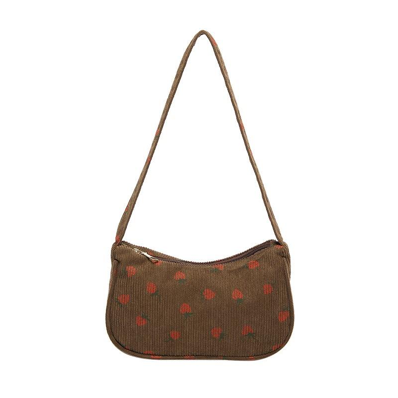 Literary and Versatile Girl's Armpit Bag, Casual Student's Simple Small Fresh Commuter Bag, Shoulder Bag