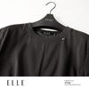 ELLE Women's French Pleated Waist T-shirt