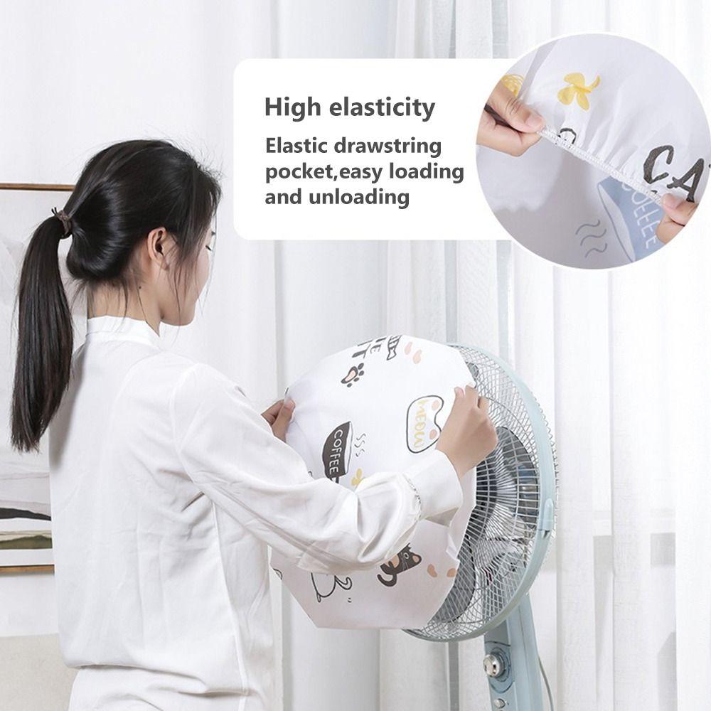 Waterproof Fan Dust Protective Cover Reusable Electric Fan Cover Creative Elastic Dust Covers