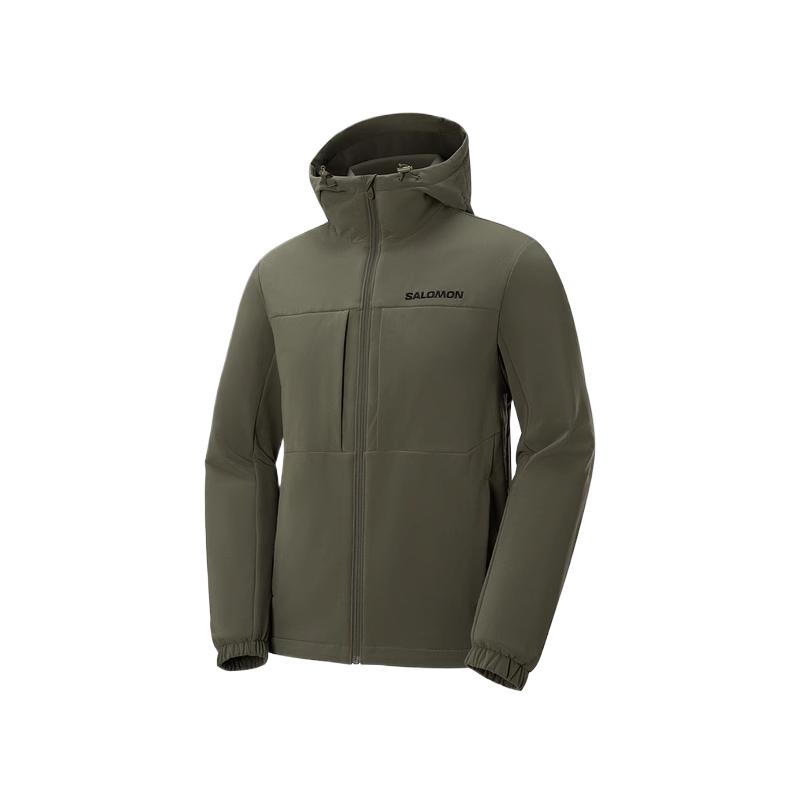 

Salomon Ergon Pro Softshell Jacket Outdoor Series Comfortable Warm Durable Wear-Resistant Jacket Men Jackets Dark-Khaki C27201 S