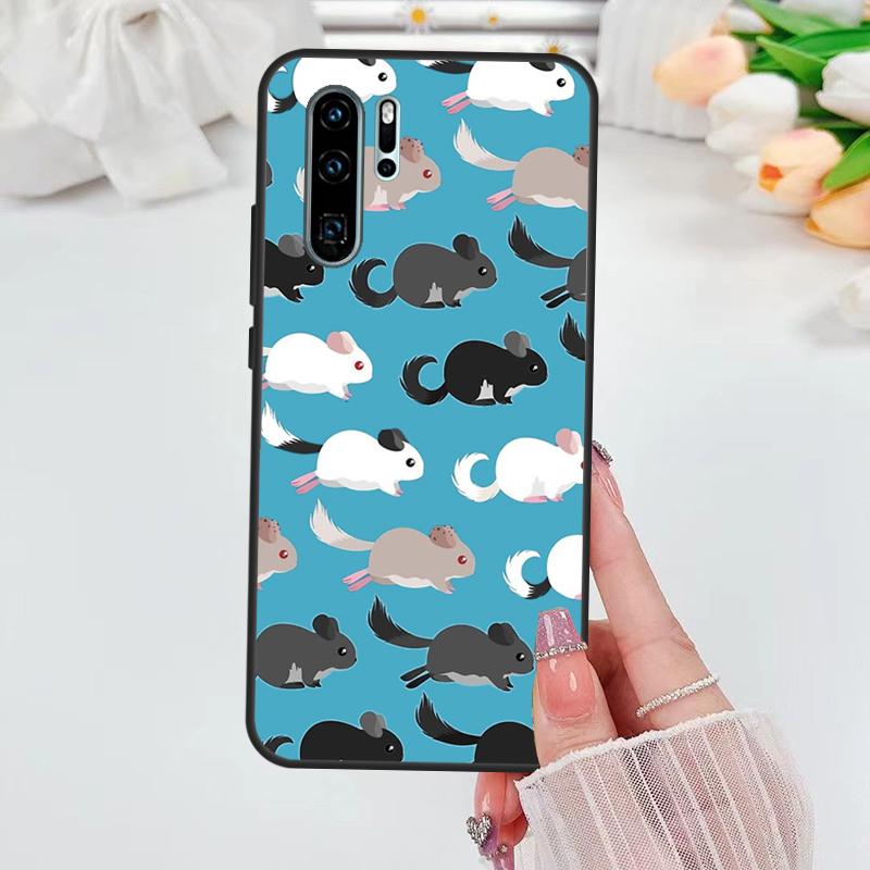 Cute Cartoon Chinchilla For Huawei Nova 12i 11i 8i 12s Y73 Y72 Y61 Y91 Y90 Y70 Y60 9 10 SE P30 P40 Lite P60 Pro Case