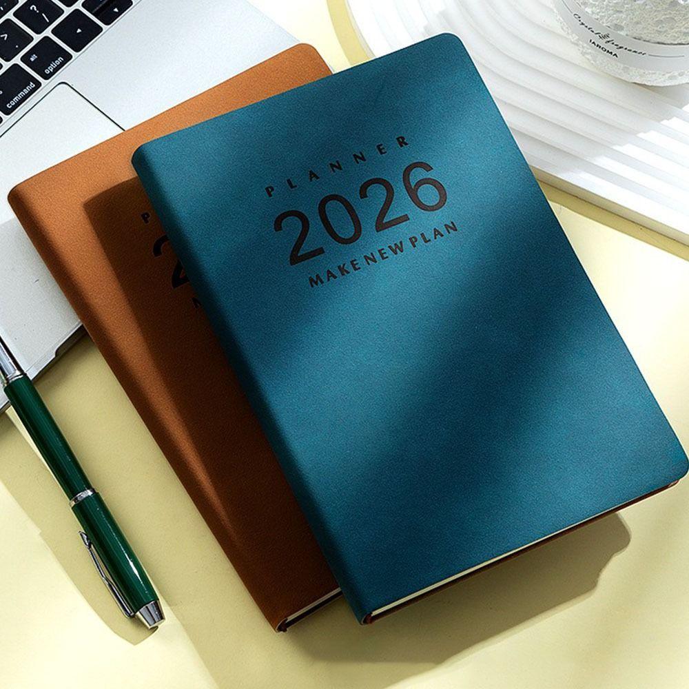 Thick Paper 2026 Schedule Planner Wear-resistant Year Planner Notepad  Stationery