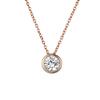 eManco Elegant Titanium Steel Diamond Clavicle Necklace for Women - Versatile, Non-Fading, Stainless Steel Pendant.