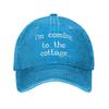 Cappellino da Baseball Estivo Hollanov Sto Arrivando Al Cottage Protezione Solare Stampa Resistente Al Sole Cappellino Trucker Lavato Escursionismo Pesca Cappellino Snapback