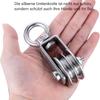 Double Wheel Quiet Bearing Pulley With Safety Lock U Grooves Bearing Pulley For Warehouse And Home Use