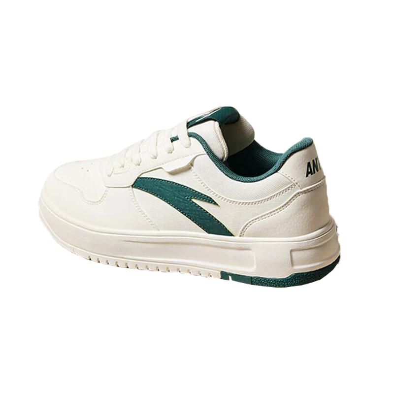 New Anta Durable Lightweight And Breathable Low-Top Skateboard Shoes Men's White Green 112448001R-1