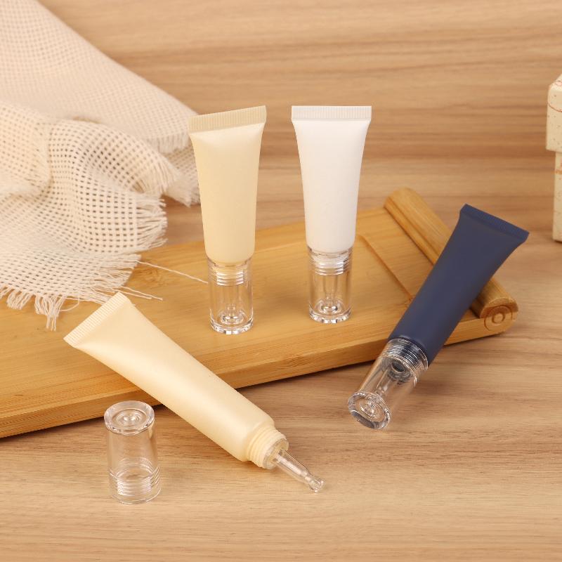 Tubos Cosméticos Macios 10/15/30G Protetor Solar Creme Loção Base Líquida Frascos Recarregáveis Conta-Gotas de Ácido Hialurônico Frasco Vazio