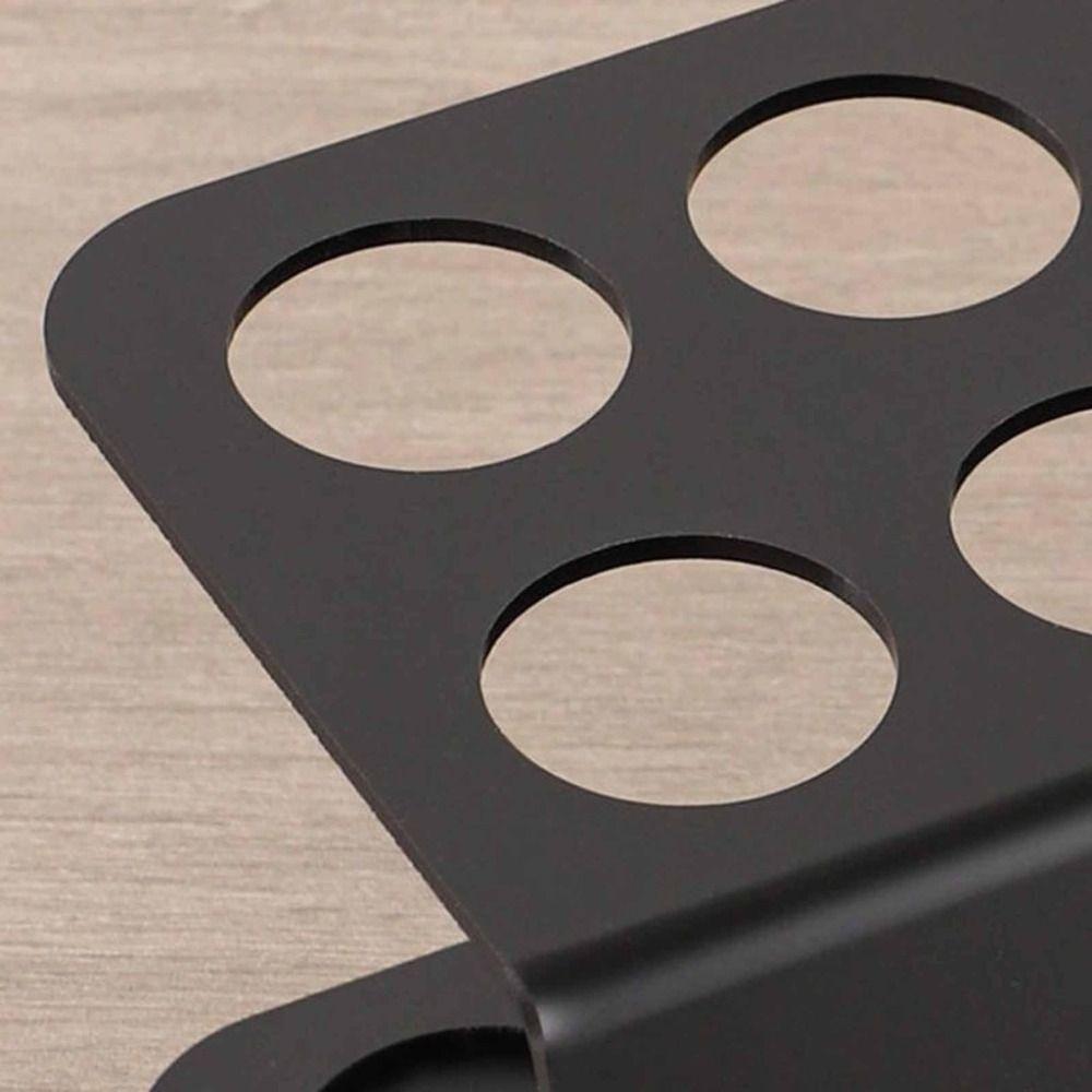 Hochwertiger Metall-Kaffeezell-Ständer mit 10 Löchern, Kaffeebohnen-Separator, Lagerfach, Glasplatzierungs-Display-Ständer