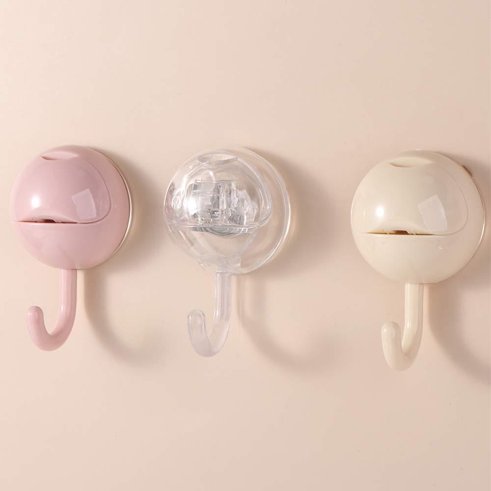 2Pcs Decorative Suction Cup Hook Plastic Towel Hanger Convenient Clothes Towel Storage Hook  Kitchen