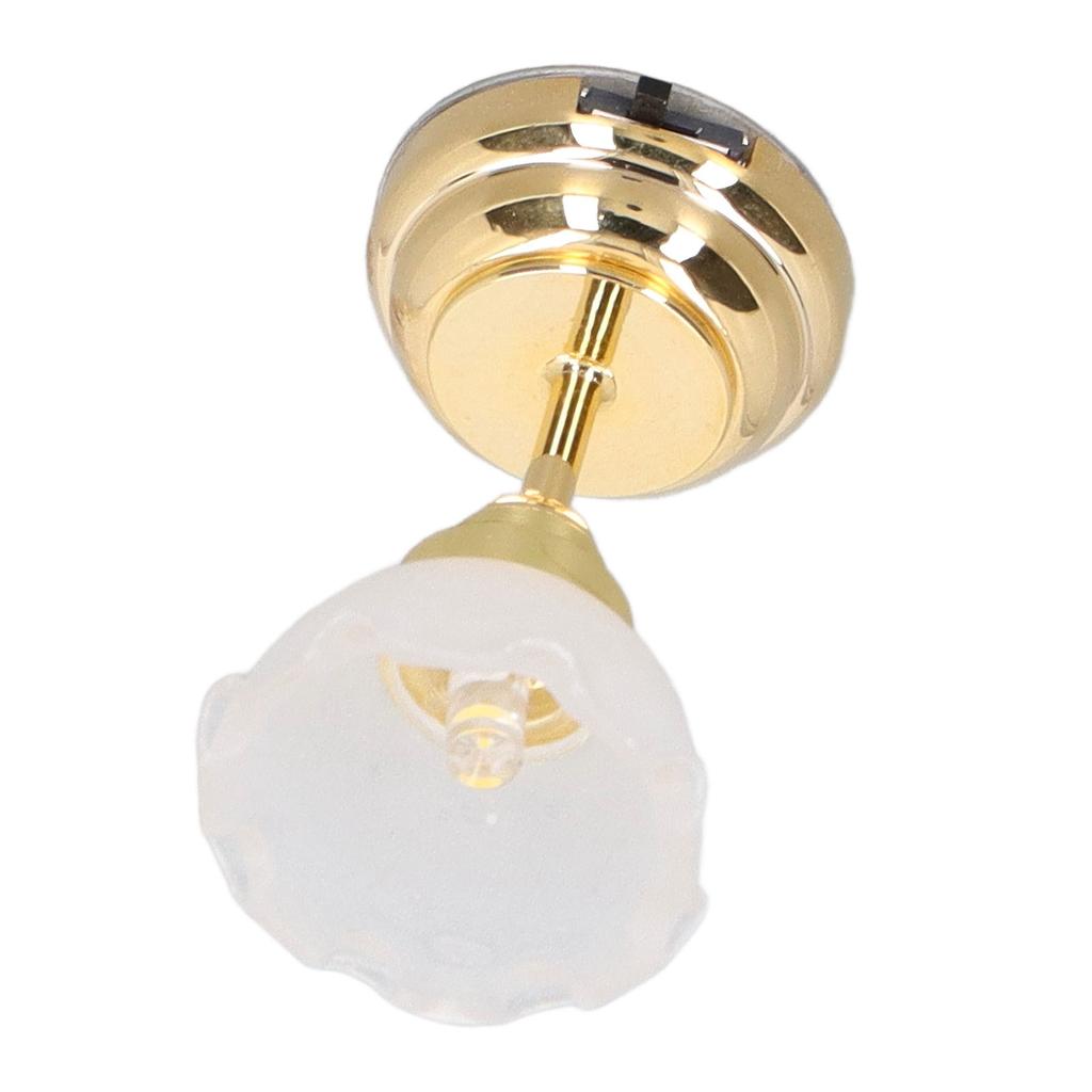 1:12 Dollhouse Miniature Ceiling Light Innovative White Flower Shape Vivid LED Mini Light Dollhouse