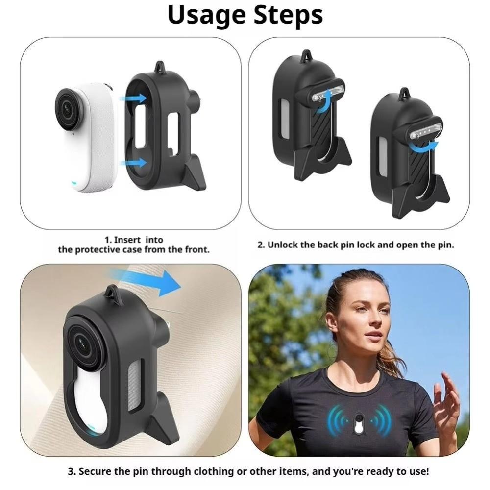 Silicone Thumb Camera Case Lens Cover for Insta360 GO3S/GO3 Action Camera Accessories