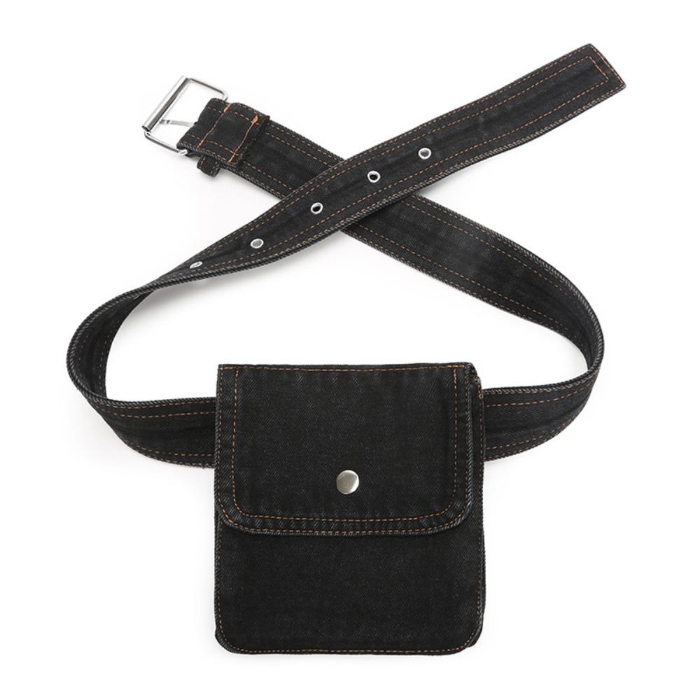 

Korean Style Cowboy Chest Bag Pouch Fanny Pack Multifunctional Cloth Belt Student Style 1