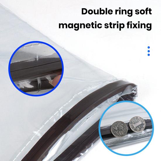 Wasserdichte Ladeanschlussabdeckung mit starker magnetischer Saugkraft, Universalgröße, regendicht, durchsichtig, Schutzhülle für das Außengehäuse für EV-Ladegeräte