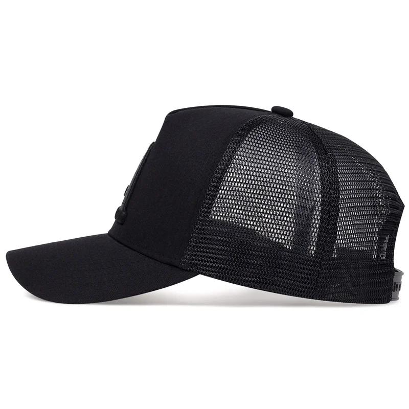 Net Baseball Stitching Embroidered A Lettering Alphabet Neutral Gender Women Men For Caps Spring And Summer Outdoor Adjustable Casual Hats