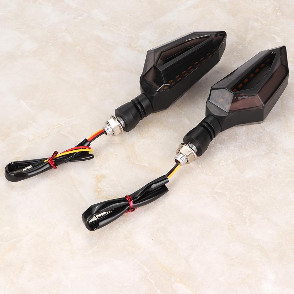 2Pcs Motorcycle Led Turn Signal Lights Turning Indicators Lamp Fit for Honda