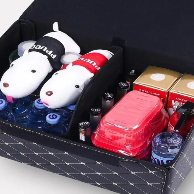 Folding Multifunctional Car Storage Box Interior Organizer - Versatile Vehicle Storage for Auto Organization