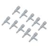 20PCS Gray ABS Plastic Aquarium Fish Tank Hose Adjust Air Line Tubing Volume Flow Control Valves