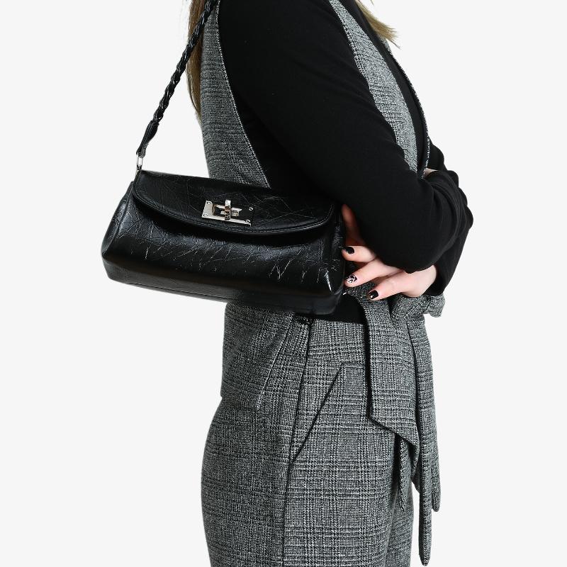 Geantă de umăr Bost cu față de pernă, geantă de sub braț pentru femei, geantă crossbody la modă și simplă, geantă high-end tip baghetă franceză