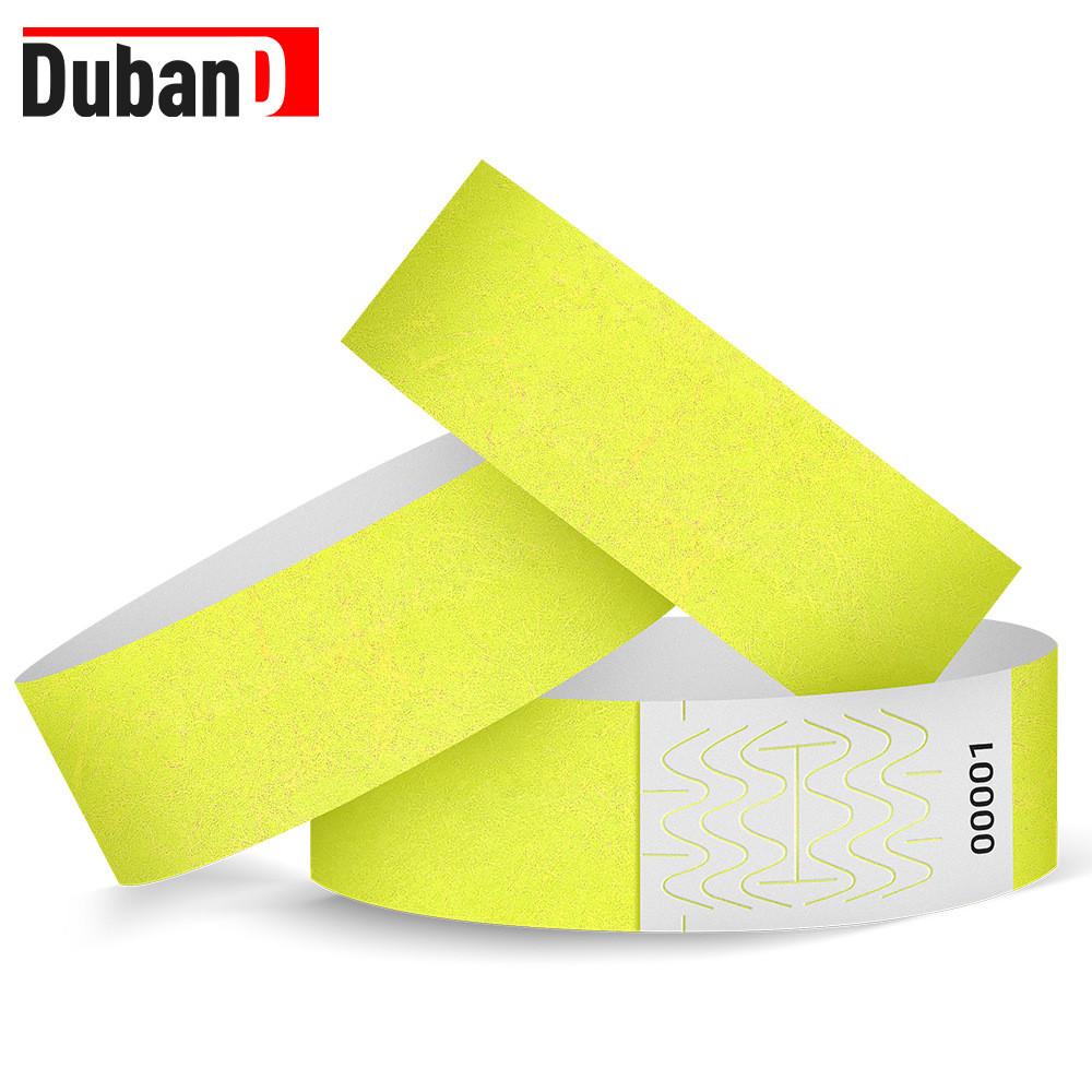Waterproof Dupont Paper Wristbands With Uv Printing For Childrens Playground And Pool Access