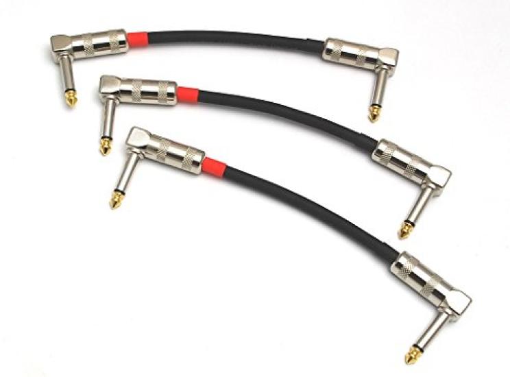 Belden 8412 15cm Patch Cables with L-Shaped Plugs (Set of 3)