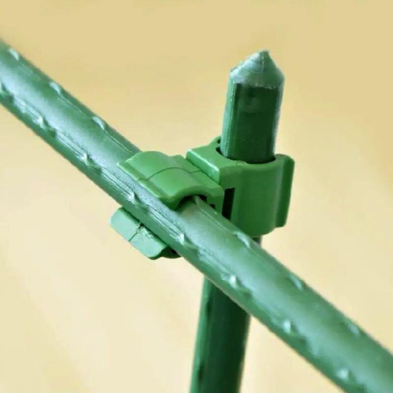20pcs 360° Adjustable PE Plastic Universal Buckle for Horticultural Accessories - Round Pipe Rattan Climbing Frame with Plastic