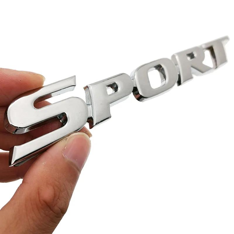 3D Metal Chrome Logo Car Sticker SPORT Emblem Badge Door Decal Auto Accessories for Toyota Highlander BMW HONDA Car Styling ahm256