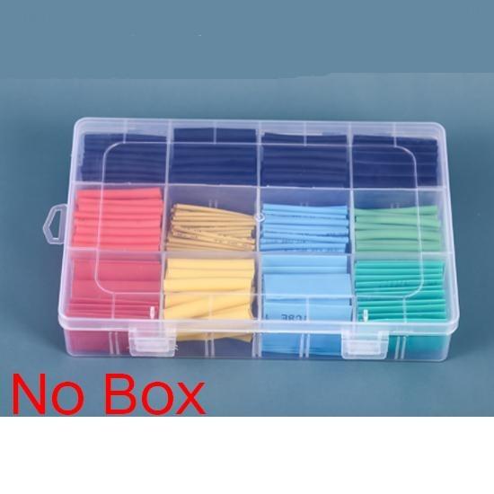 127/164/328/530 st 2:1 värmekrympslangisolering polyolefinkrympande blandade rörtrådskabelsats(Ingen låda)