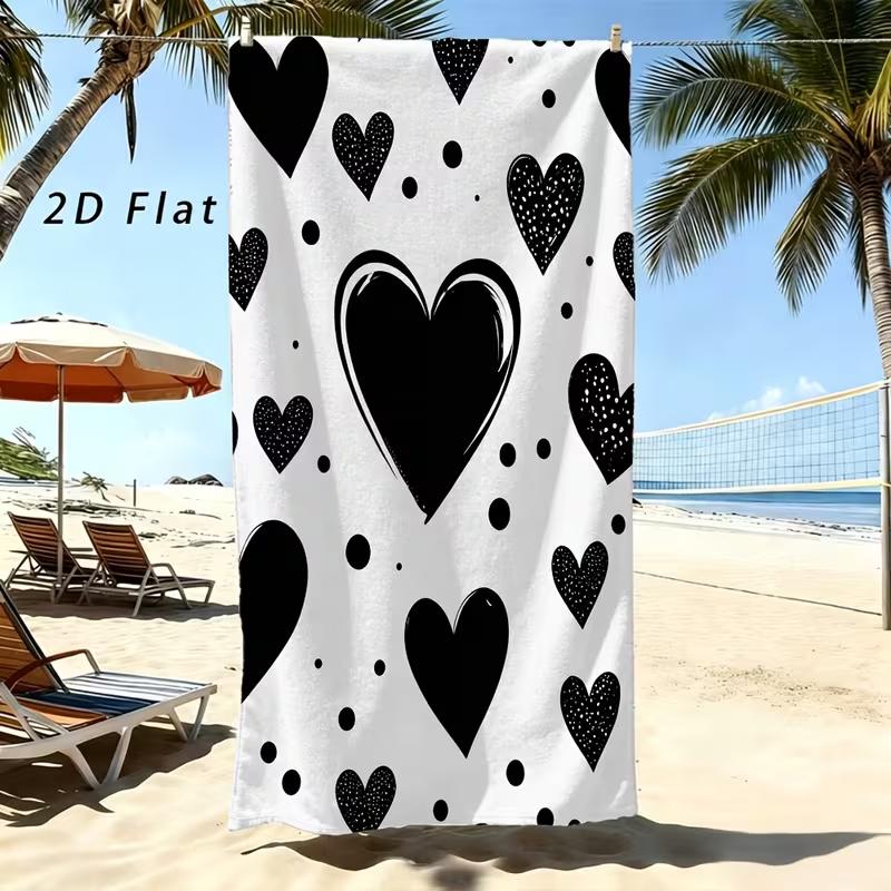 Watercolor Paw Print Beach Towel Quick Dry Sandproof Swimming Towel Pet Lover Summer Holiday Beach Accessory