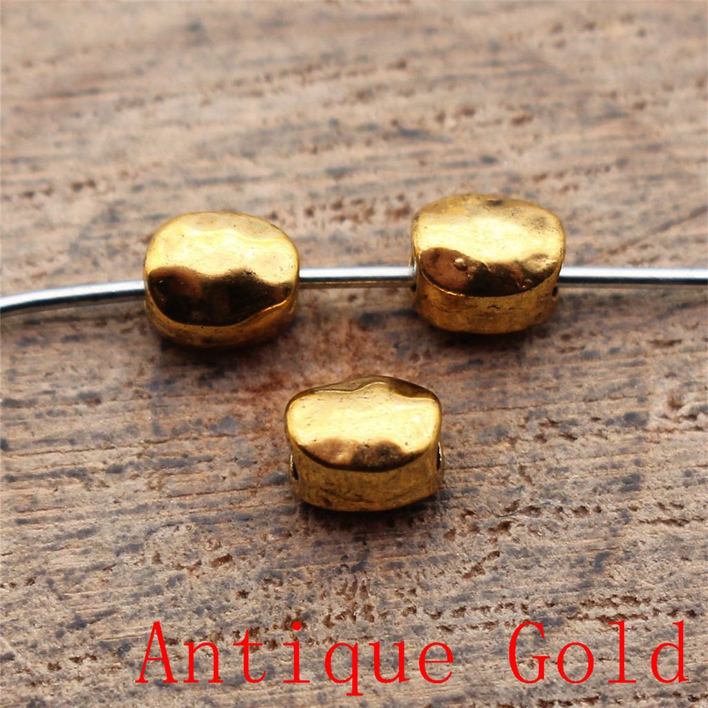 Charms Piatto Torsione Foro Grande Perline Sfuse Per Braccialetto Collana Gioielli Fabbricazione Componenti