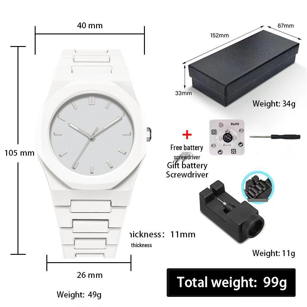 Men's Waterproof Sports Quartz Watch - Fashionable and Simple Design