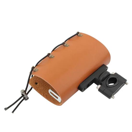 

Мотоциклетный подстаканник, кожаный, 22-28 мм, держатели для напитков на руле, крепление для бутылки с водой, подставка для автомобиля, универсальный велосипед